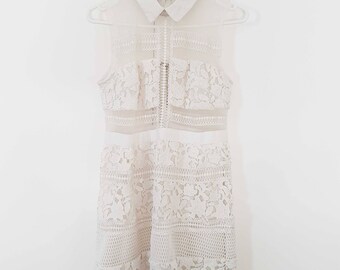 Handmade yolk mini dress