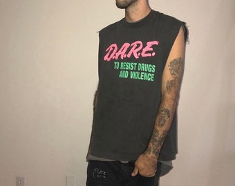 Vintage Dare cut off t shirt