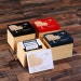 50 Recipe Cards Box Engraved with Dividers Labels