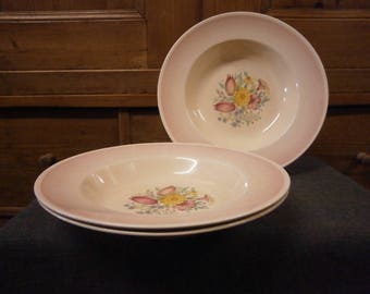 Susie Cooper Soup Bowls x 3 - Vintage