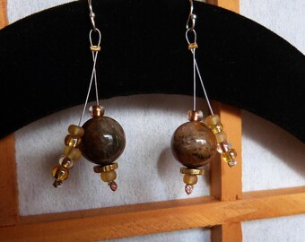 Agate Swingy Satellite Earrings
