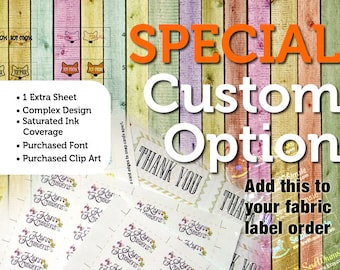 Special Custom Option —Add One Extra Sheet of Labels