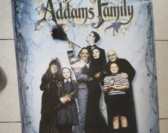 VINTAGE ADAM'S FAMILY Poster 80s