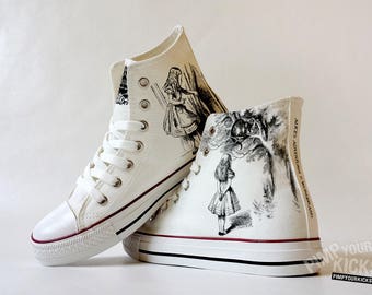 Alice's Adventures in Wonderland custom shoe decoration