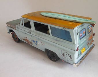 Scale Model,RatRod,OOAK,Surfs Up,Wipe Out,Rusted Wreck,1 24Scale,Chevy Truck, Suburban