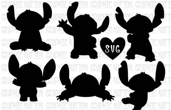 Download Stitch Silhouette Disney Lilo & Stitch SVG Files