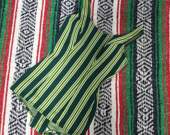 Green Stripe All in One Swimsuit