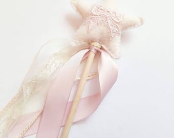 The “Vintage Pink Bow” Fairy Wand