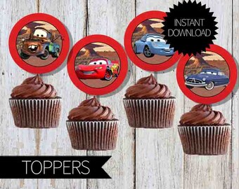 Cars cake toppers | Etsy