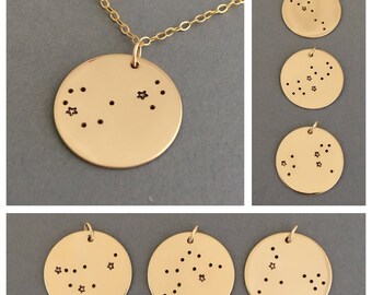 Constellation Necklace in Gold, Rose Gold, or Silver