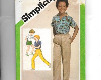 Simplicity Boy's Shirt and Pull-On Pants or Shorts Pattern. 9887