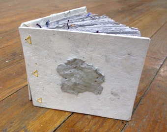 6"x6.5" geology, scrapbook pages, coptic stitch, mixed media, handmade paper journal, recycled paper, upcycled paper, personal journal