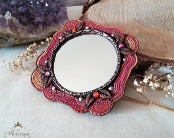 Handbag mirror Gypsy Fuchsia Orange