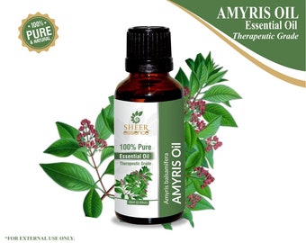 100% Pure Natural Amyris (West Indian Sandalwood) Essential Oil - Sheer Essence - Therapeutic Grade Amyris Oil 5ml To 500ml Free Shipping