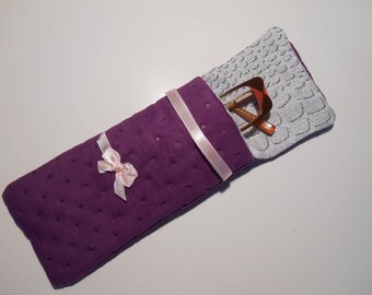 cotton lined and quilted eyeglass or Sunglass cases