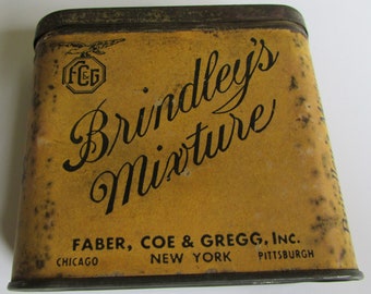 Rare Antique Brindley's Mixture Tobacco Tin