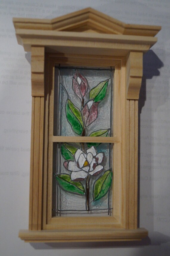 Miniature Stained Glass Victorian Window Free
