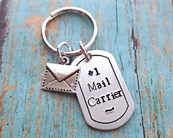 Mailman - Postman - Mail Carrier - Keychain - Postal Worker - Postal Carrier - Post Office - Mail Carrier Gift - Birthday - Christmas