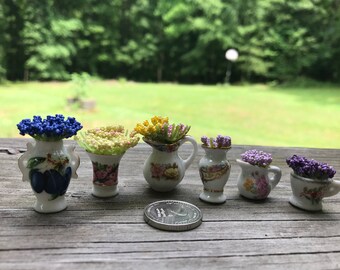 Miniature plants: Downton Abbey Inspired Plants in Vases