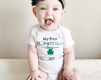 My First St. Patrick's Day, St. Patrick's Day Shirt, Saint Patrick's Day, St. Patty's Day, St. Patty's Day Shirt, St. Patty's Day Outfit