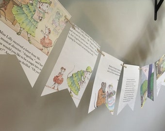 ANGELINA BALLERINA book page banner bunting garland decoration