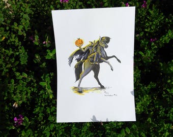 Inktober 2017 - The Headless Horseman Original