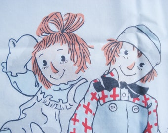 Raggedy Ann and Andy pillowcase - 1968