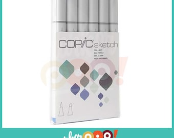 Copic Sketch Marker Set 6 Sea & Sky