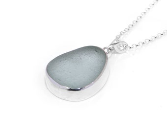 Sea Glass Necklace | Real Seaglass Jewelry | Handmade 925 Silver Beach Glass Necklace | Sea Glass Pendant | Unique Seaham Sea Glass Jewelry