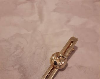 Pince à cravate élégante Pioneer vintage en métal doré - tourbillon Design - 1970 - cadeau accessoires/Groom pour hommes