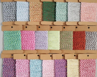 10mts 12 ply cotton Bakers Twine 21 colours