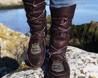 Native American Moccasins, Moccasin Boots, Womens Moccasins, Leather Moccasins, Leather Boots, Mens Moccasins, Womens Boots, Hippie Boots