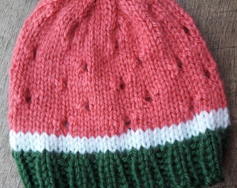 Watermelon Hat, Baby Hat, Baby Shower Gift, Photo Prop, Newborn Baby Gift, Gift under 30, Reborn Baby, Summer Baby, Fruit Hat, Fruit Theme
