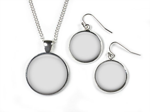 digital photo template for the set necklace with 1 inch