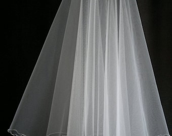 White Wedding Veil, Two Layers