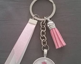 "we love you MOM" keychain