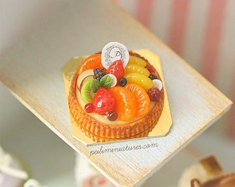 1:12 Dollhouse Miniatures - Mixed Fruit Tart