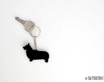 Pembroke Welsh Corgi Keychain Silhouette