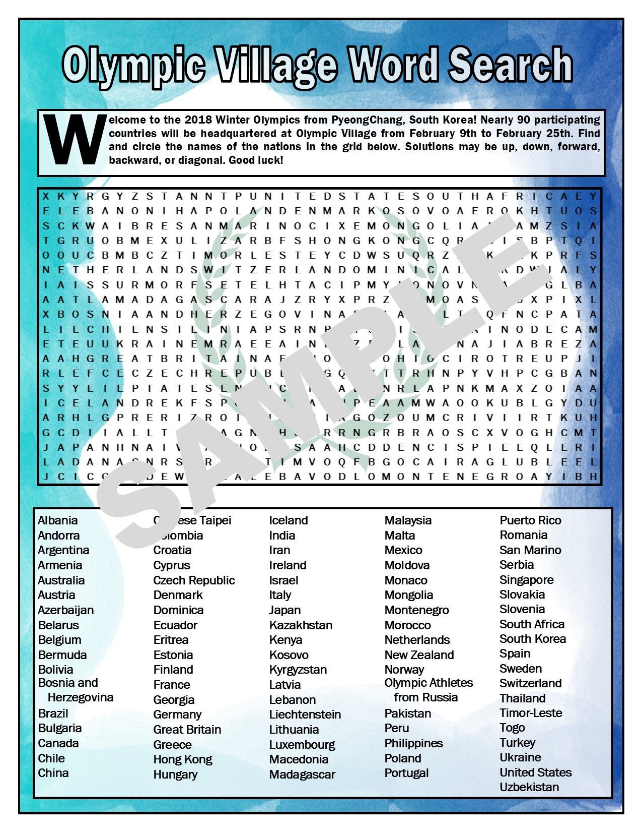 olympic-village-word-search-word-search-puzzles-winter