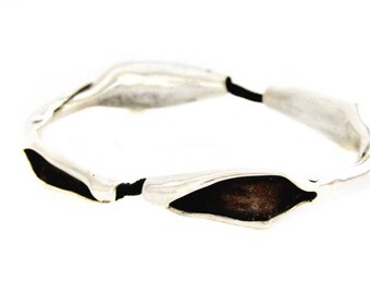Artisan bracelet - Silver bracelet - Sterling bracelet - Artisan jewelry - Boho bracelet - Handcrafted bracelet - Sculpted bracelet
