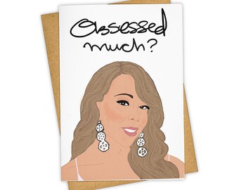 Obsessed . Greeting Card . Love . Kraft Envelope