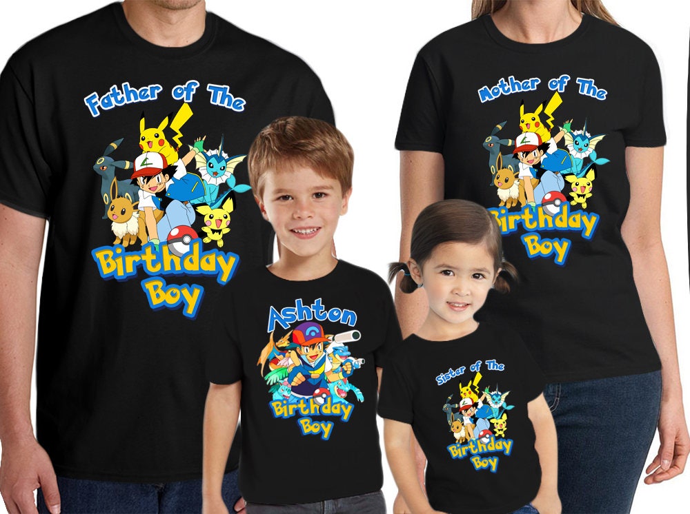 pokemon birthday shirt ideas