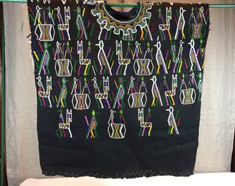 Classic vintage Guatemalan Nebaj huipil (blouse)