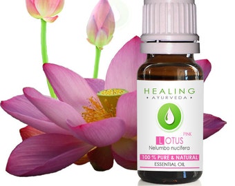 Pink Lotus- 100% Pure Lotus flower essential oil-Nelumbo nucifera-Sacred Louts Oil-Spiritual oil-Healing oil-Aromatherapy (Undiluted)-Chakra