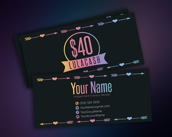 Cash Cards - LuLaCash - Money Card - Free Fast Personalization - Money - Bucks - Gift Cards - Business Card