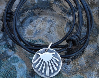Camino de Santiago Handmade Sterling Silver Camino Shell Pendant (Petite) Camino Jewelry