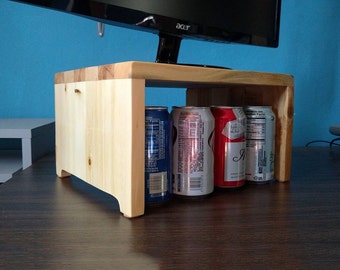 Computer Stand, Monitor Stand, Wood Monitor Stand, Screen Stand, Monitor Riser, Desk Shelf, Small Shelf, Shelf Riser, Wood Riser
