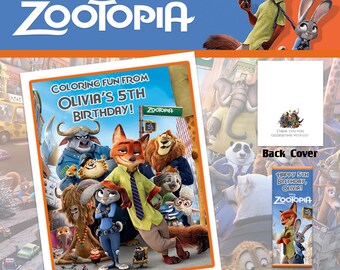 Zootopia Coloring Book with Crayons