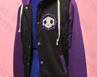 Sombra Overwatch Inspired Varsity Hoodie Jacket