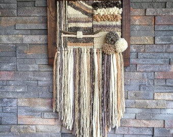Woven wall hanging